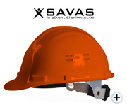 kafa koruma kulaklık takılabilir turuncu ustabaşı - teknisyen bareti