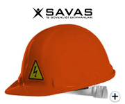 baret svs-1534 elektrik izole elektrikçi bareti turuncu en 397 test 30.000 volt kullanım 20.000 volt
