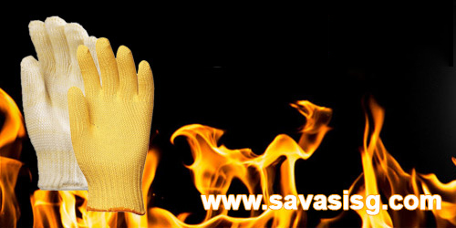 dupont kevlar nomex ısı geçirmeyen eldiven