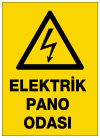 elektrik pano odası ikaz ve uyarı levhası