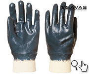 ngl-9440 petrol endüstrisi mavi tam nitril kaplı iş eldivenleri CE EN 388 EN 420