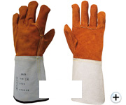 kgl-2625 dupont kevlar kahverengi deri kaynak ve kaynakcı eldiveni CE EN 388 EN 420 EN 407