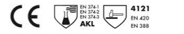 AGL-3636 pvc asit alkali koruyucu iş eldiveni CE EN 388 EN 420 EN 374