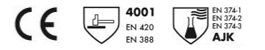 AGL-5510 nitril asit alkali kimyasal koruyucu iş eldivenidir CE EN 420 EN 388 EN 374