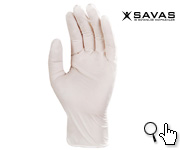 TGL-5940 tek kullanımlık medikal pudrasız beyaz nitril eldiven CE EN 420 