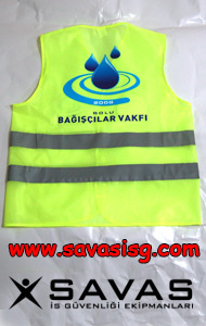 baskılı ikaz yeleği