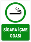 sigara içme odası ikaz ve uyarı levhası