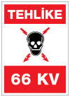 tehlike 66 kv ikaz ve uyarı levhası