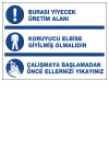 iş güvenlik levhası