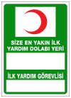 size en yakın ilk yardım dolabı yeri ilk yardım görevlisi ikaz ve uyarı levhası