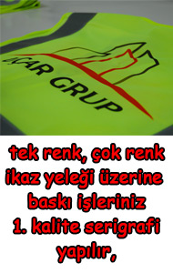 ikaz yeleği baskı