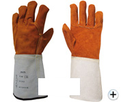 kgl-2625 dupont kevlar kahverengi deri kaynak ve kaynakcı eldiveni CE EN 388 EN 420 EN 407