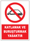 katlamak ve buruşturmak yasaktır ikaz ve uyarı levhası